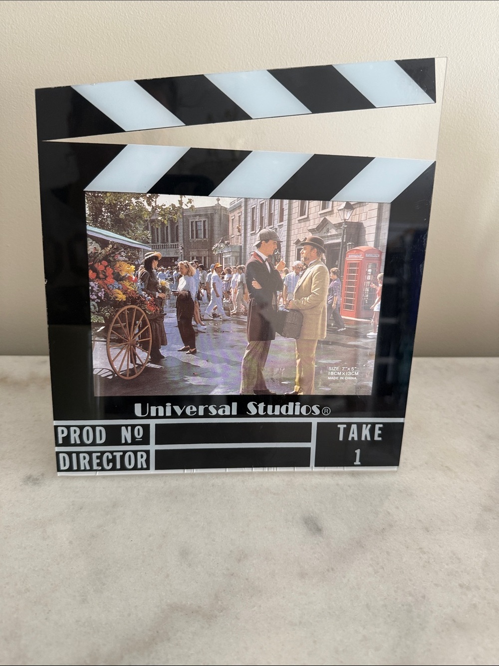 Universal Studios clapboard plastic picture frame